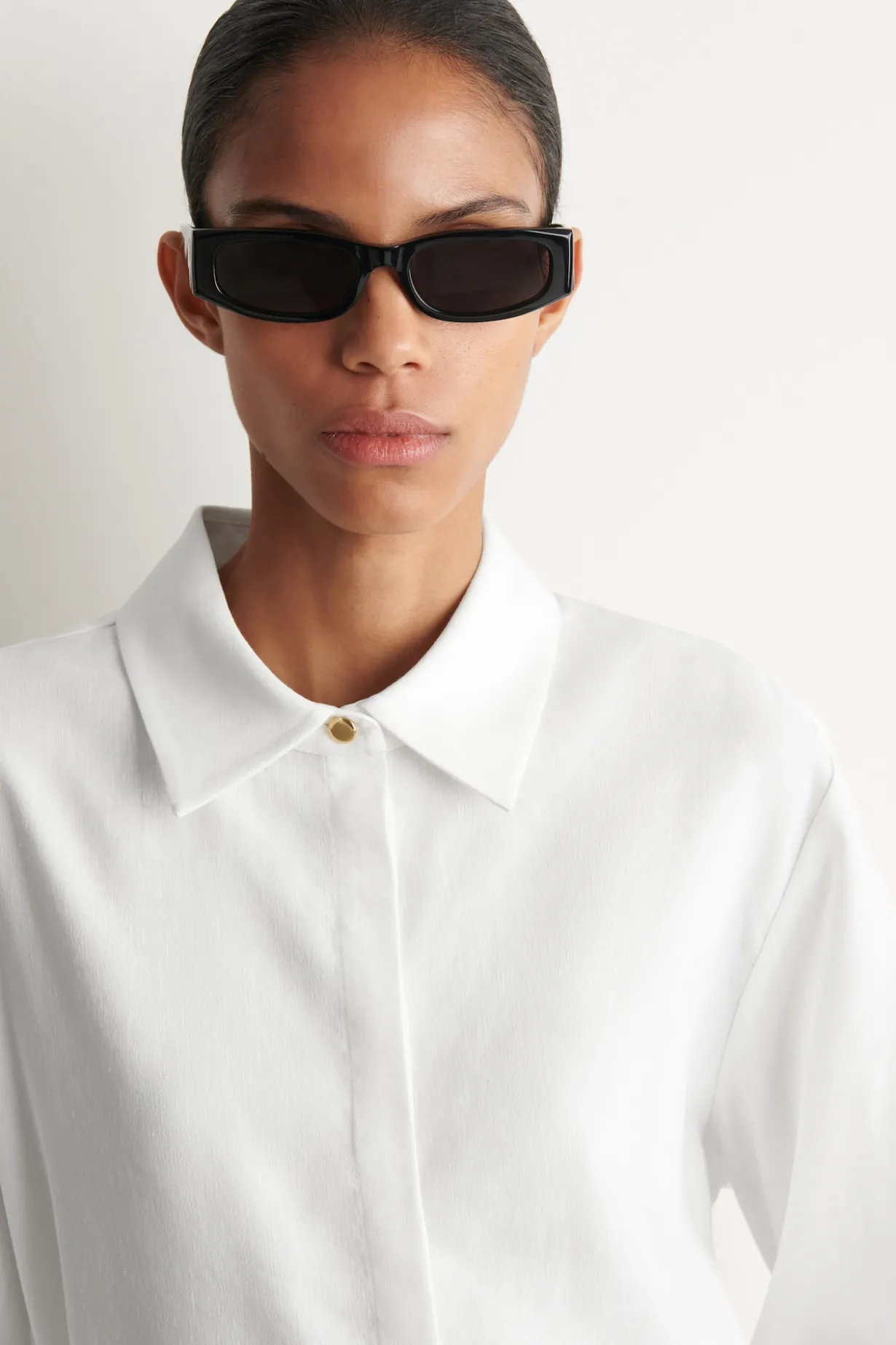 LONGLINE LINEN SHIRT