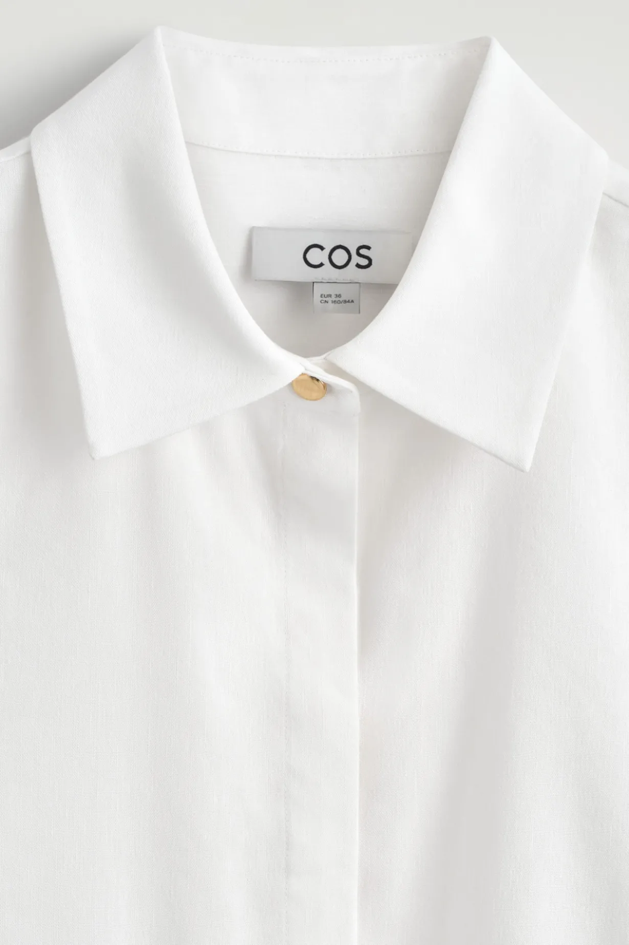 LONGLINE LINEN SHIRT