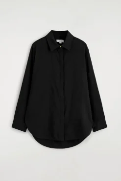 LONGLINE LINEN SHIRT
