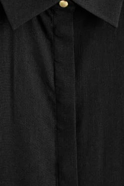 LONGLINE LINEN SHIRT