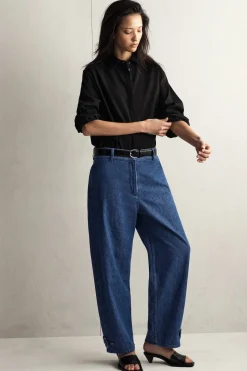 LONGLINE LINEN SHIRT