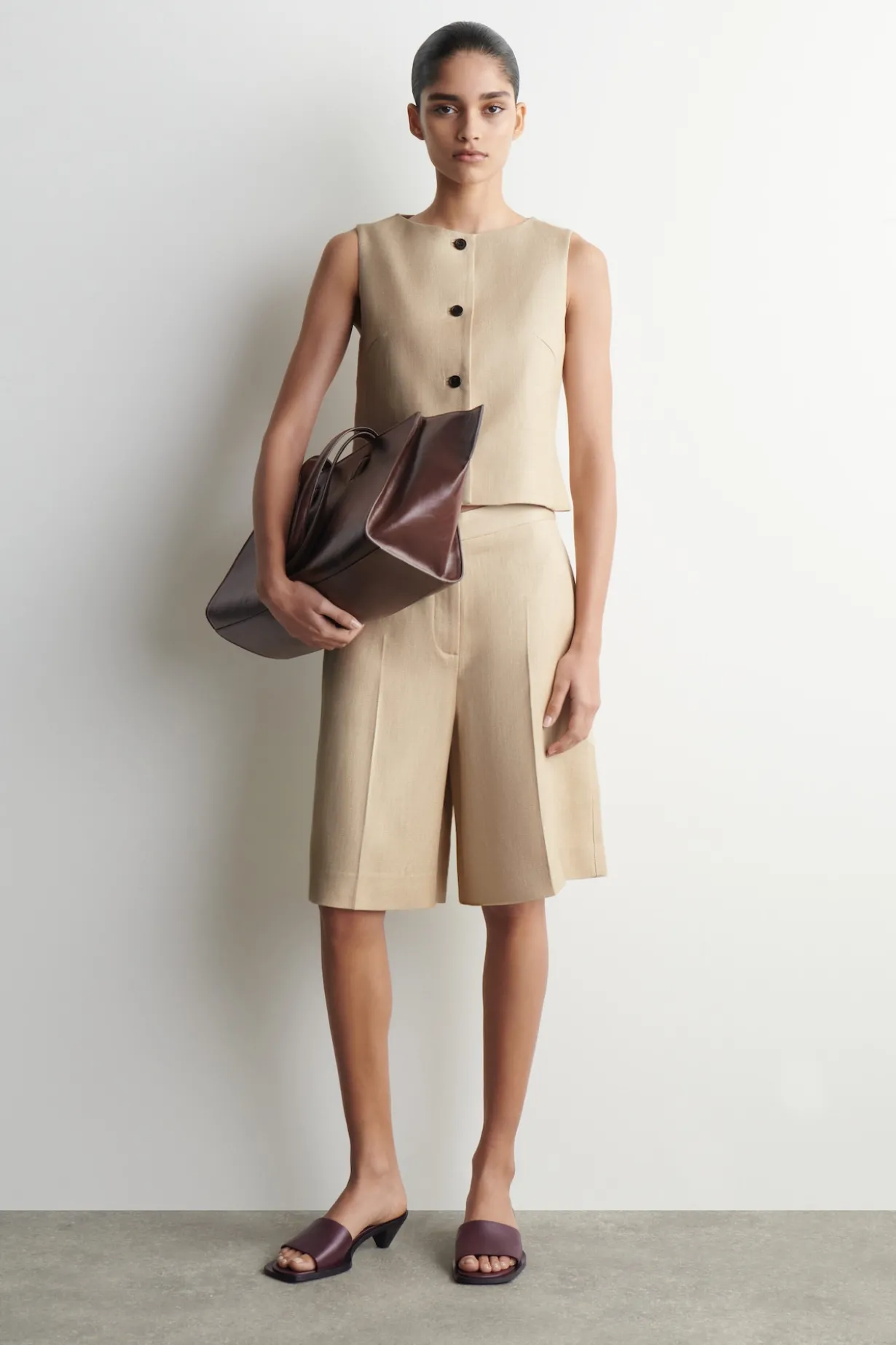 LONGLINE TAILORED SHORTS