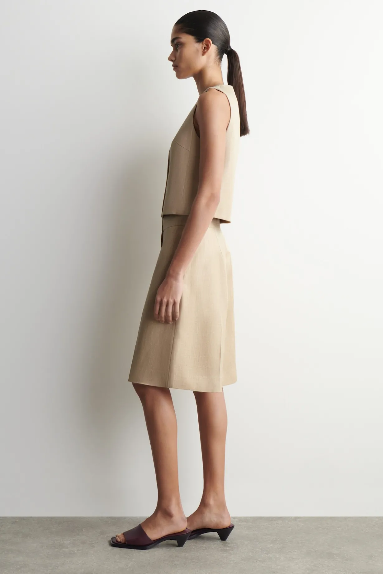 LONGLINE TAILORED SHORTS