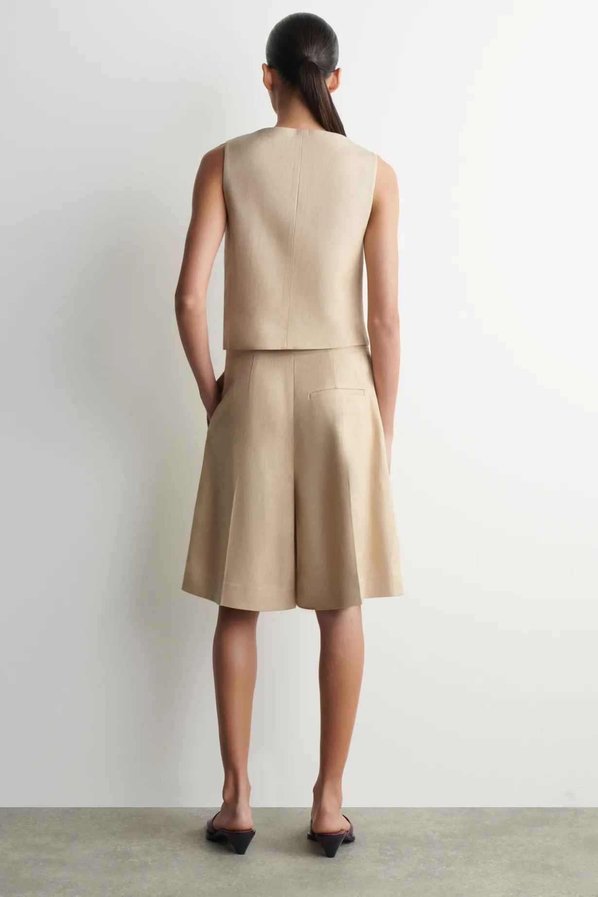 LONGLINE TAILORED SHORTS