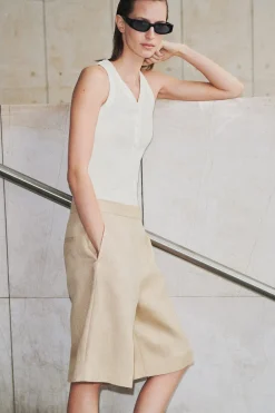 LONGLINE TAILORED SHORTS