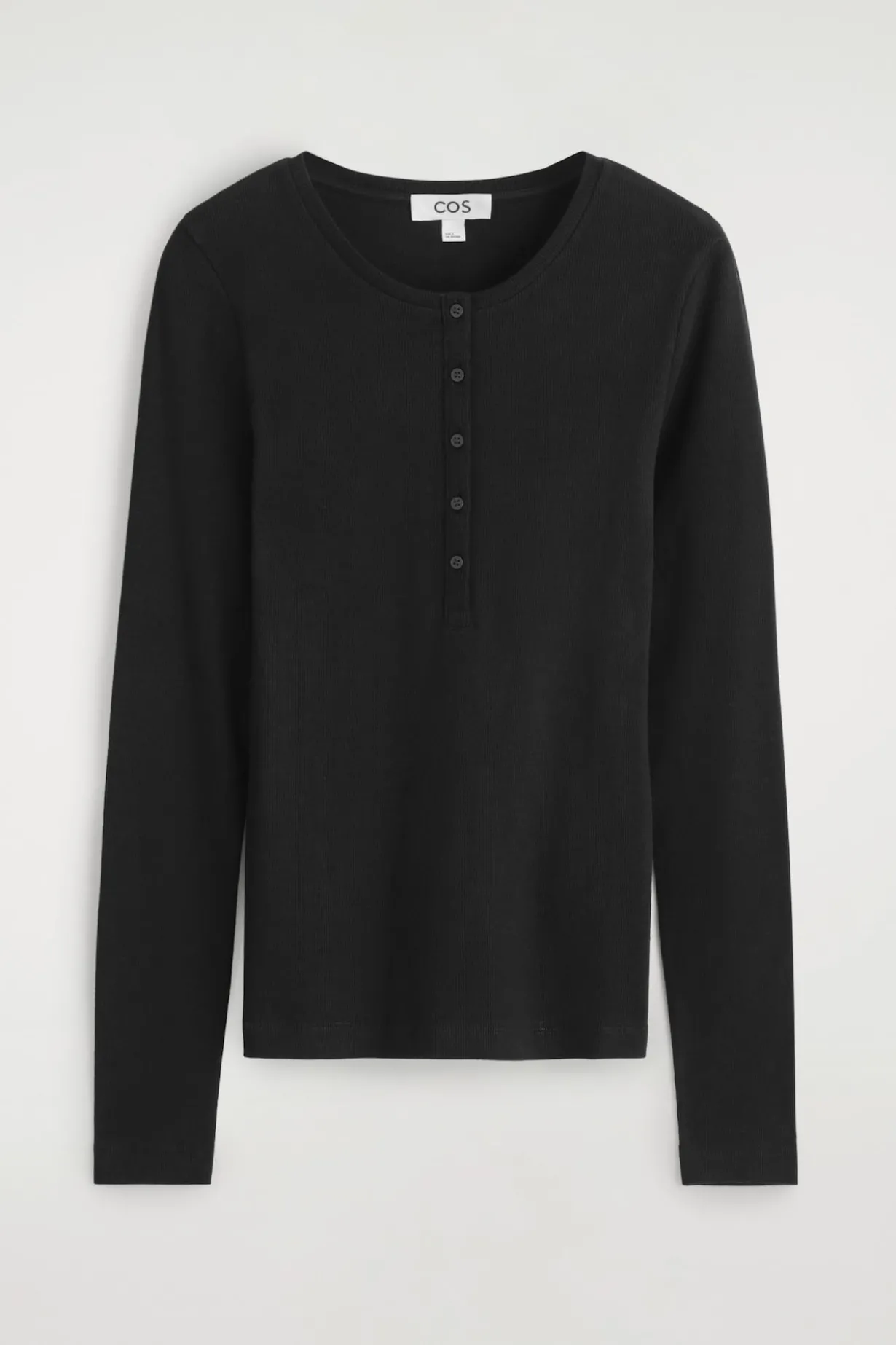 LONG-SLEEVED HENLEY TOP
