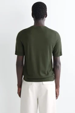 MERINO WOOL KNITTED T-SHIRT