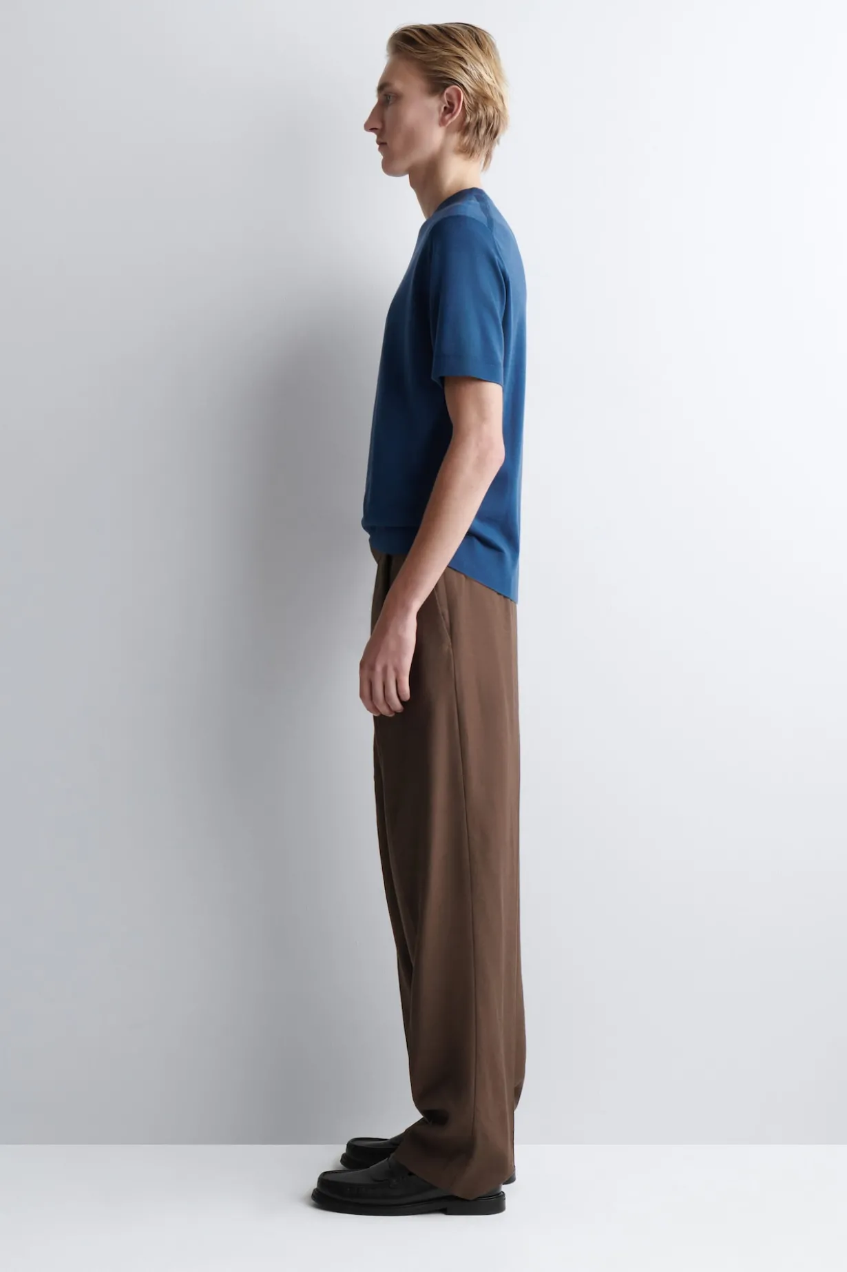 MERINO WOOL KNITTED T-SHIRT