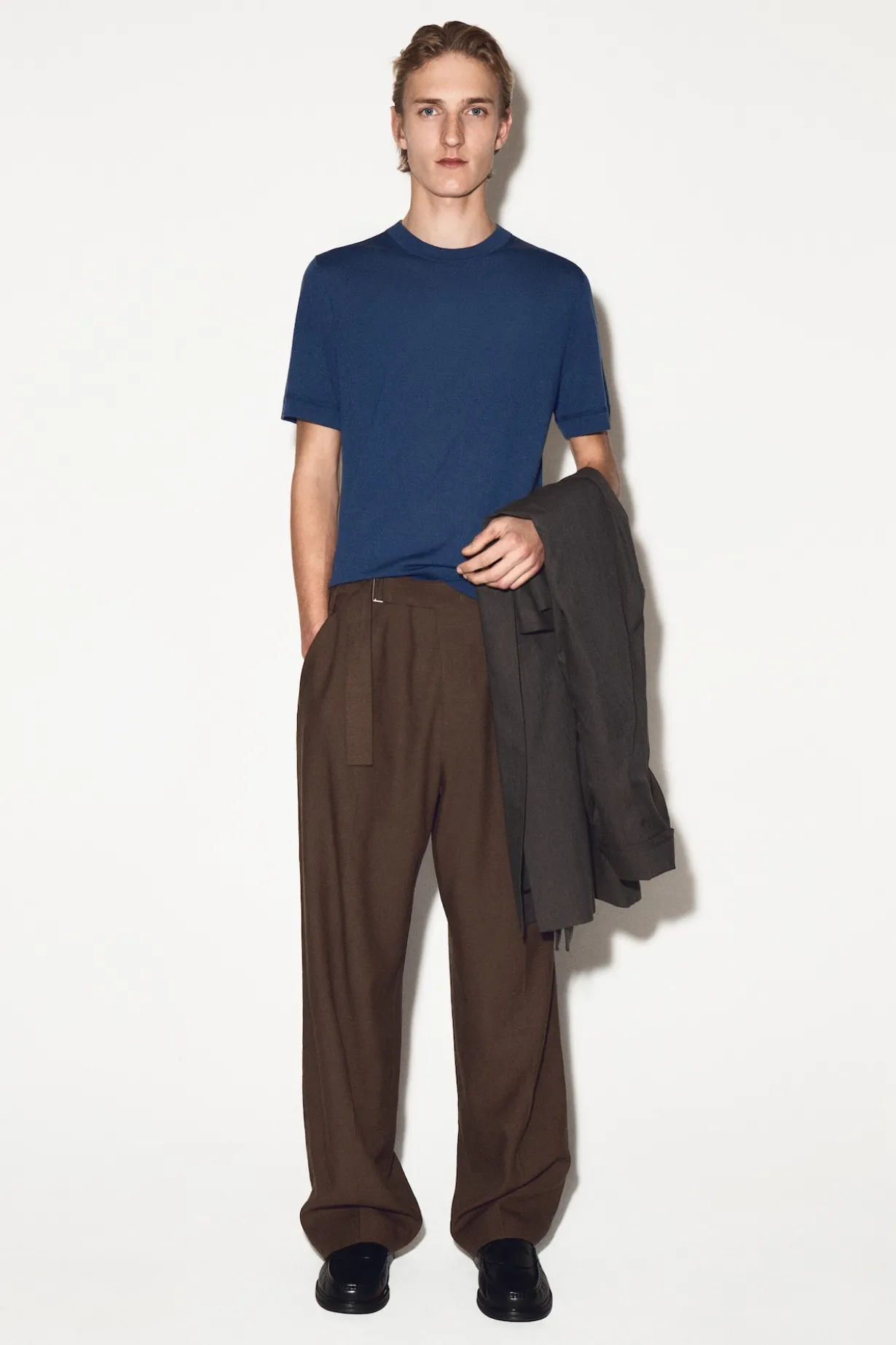 MERINO WOOL KNITTED T-SHIRT