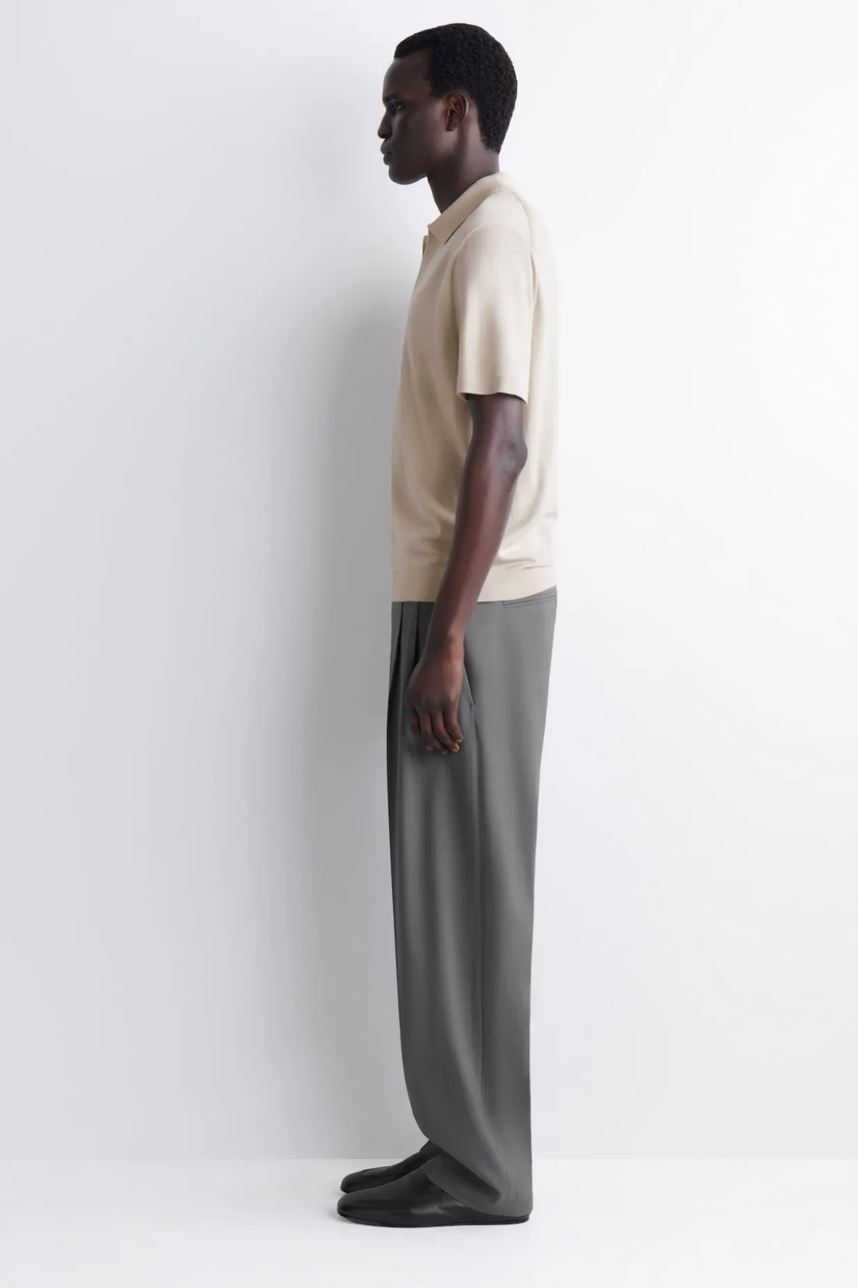 MERINO WOOL POLO SHIRT