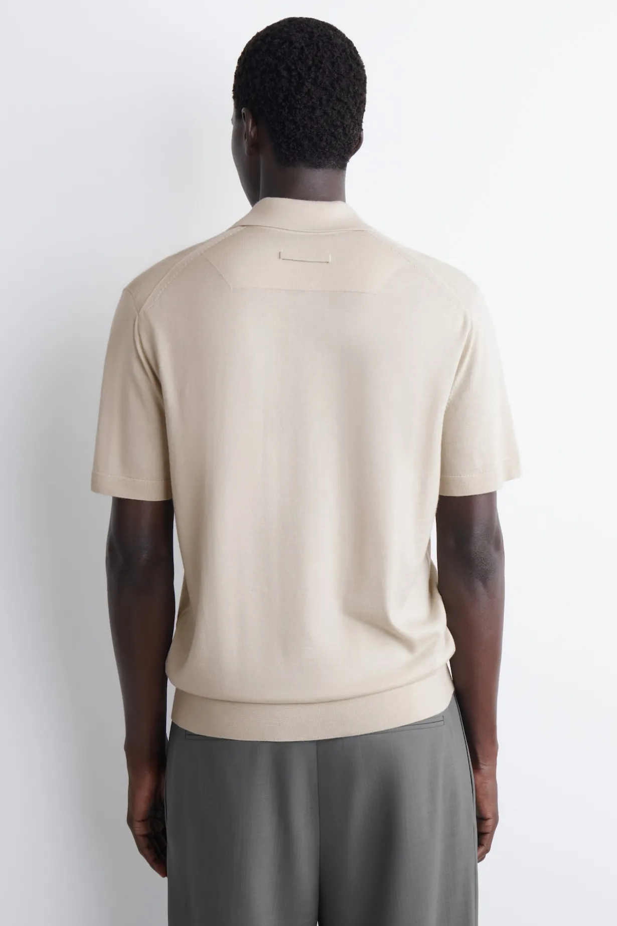 MERINO WOOL POLO SHIRT