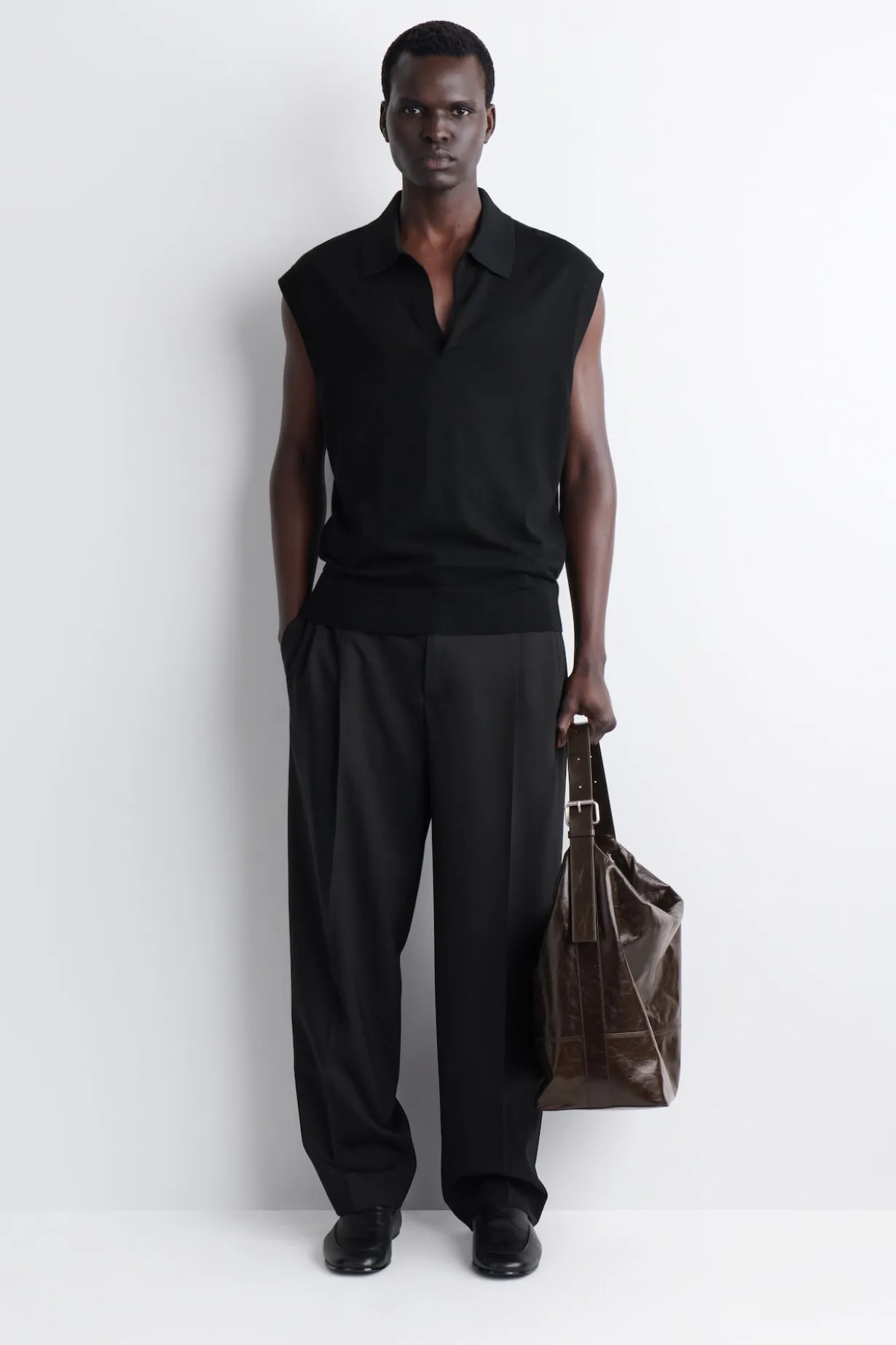 MERINO WOOL POLO TANK