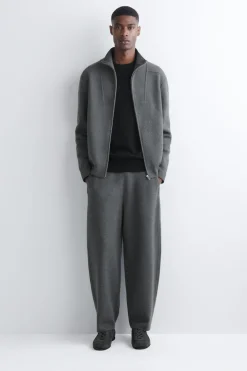 MERINO WOOL ZIP-UP TRACK JACKET