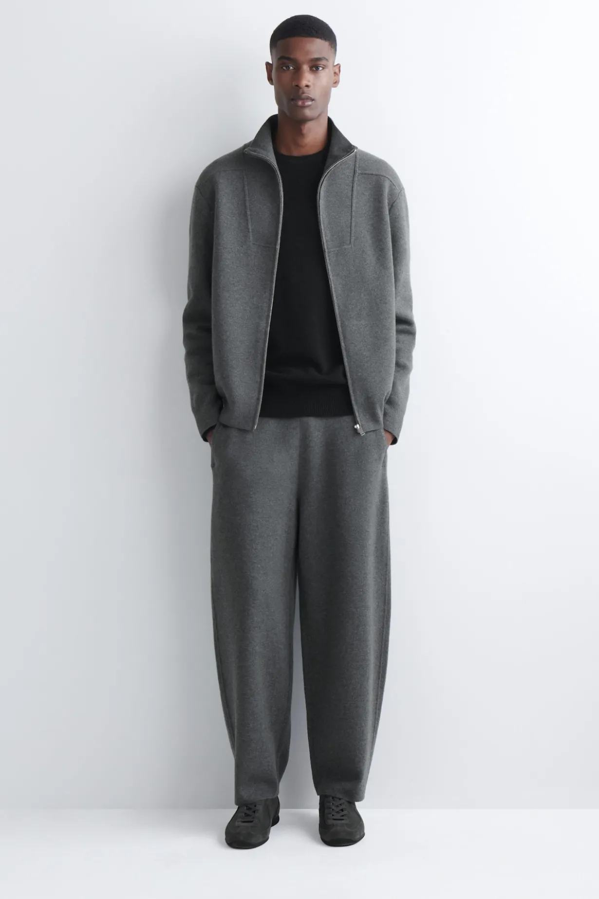MERINO WOOL ZIP-UP TRACK JACKET