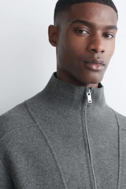 MERINO WOOL ZIP-UP TRACK JACKET