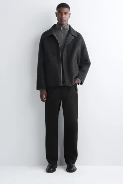 MERINO WOOL ZIP-UP TRACK JACKET