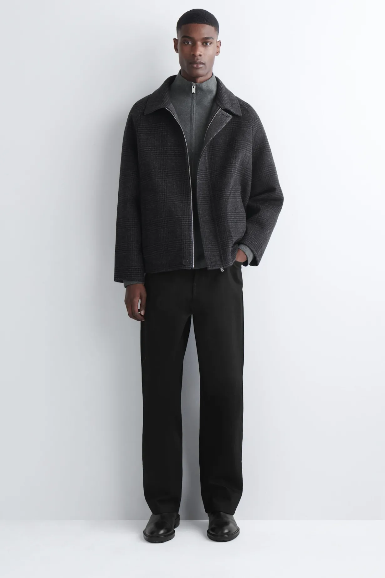 MERINO WOOL ZIP-UP TRACK JACKET