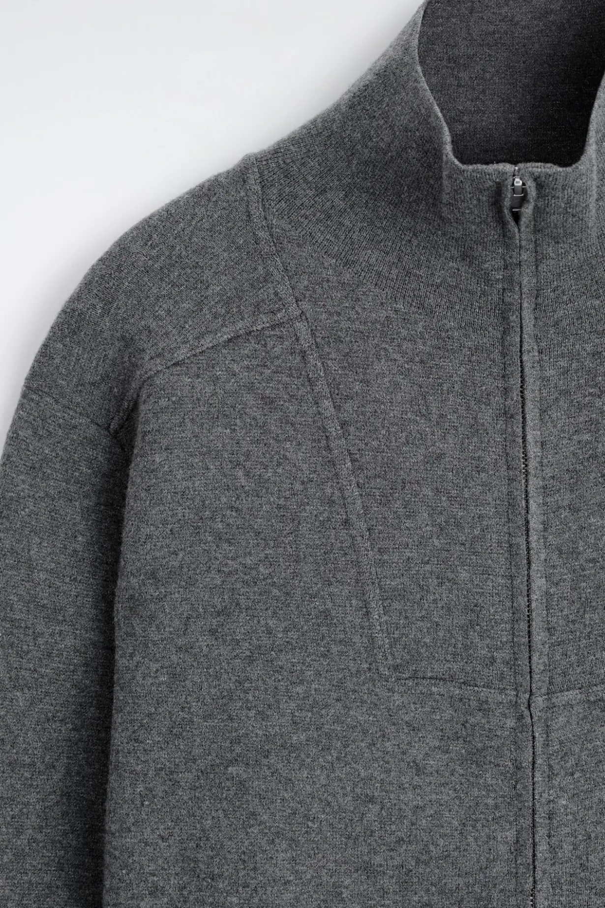 MERINO WOOL ZIP-UP TRACK JACKET