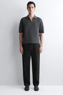 MILANO-KNIT COTTON POLO SHIRT