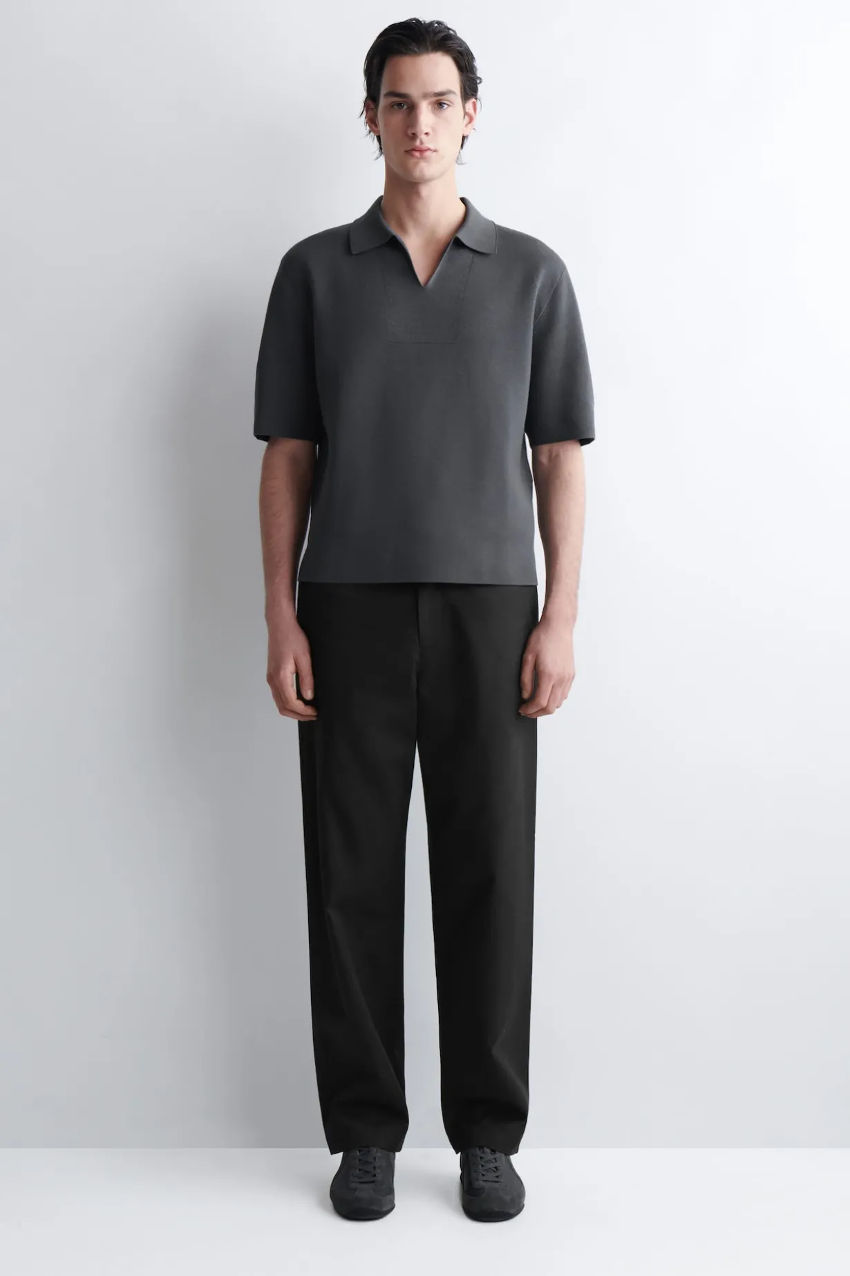 MILANO-KNIT COTTON POLO SHIRT