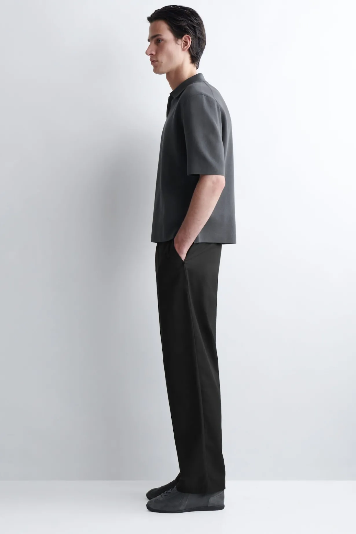 MILANO-KNIT COTTON POLO SHIRT