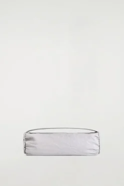 MINI CYLINDER CLUTCH BAG - TEXTURED-LEATHER