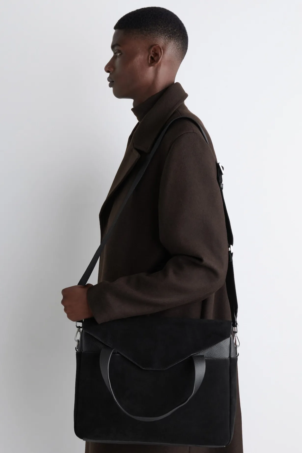 MINIMAL BRIEFCASE - SUEDE