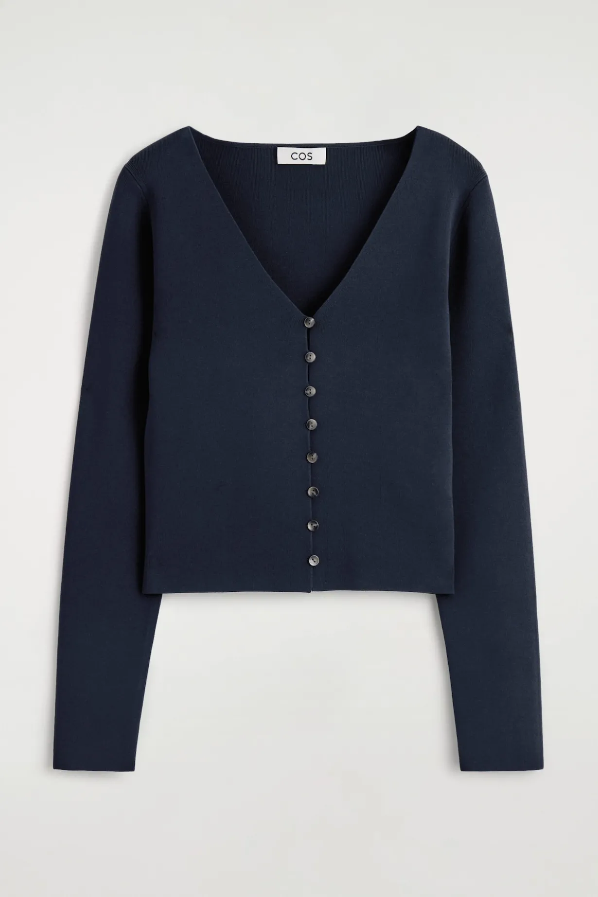 MINIMAL KNITTED V-NECK CARDIGAN