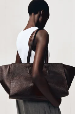 MONUMENT TOTE BAG - LEATHER