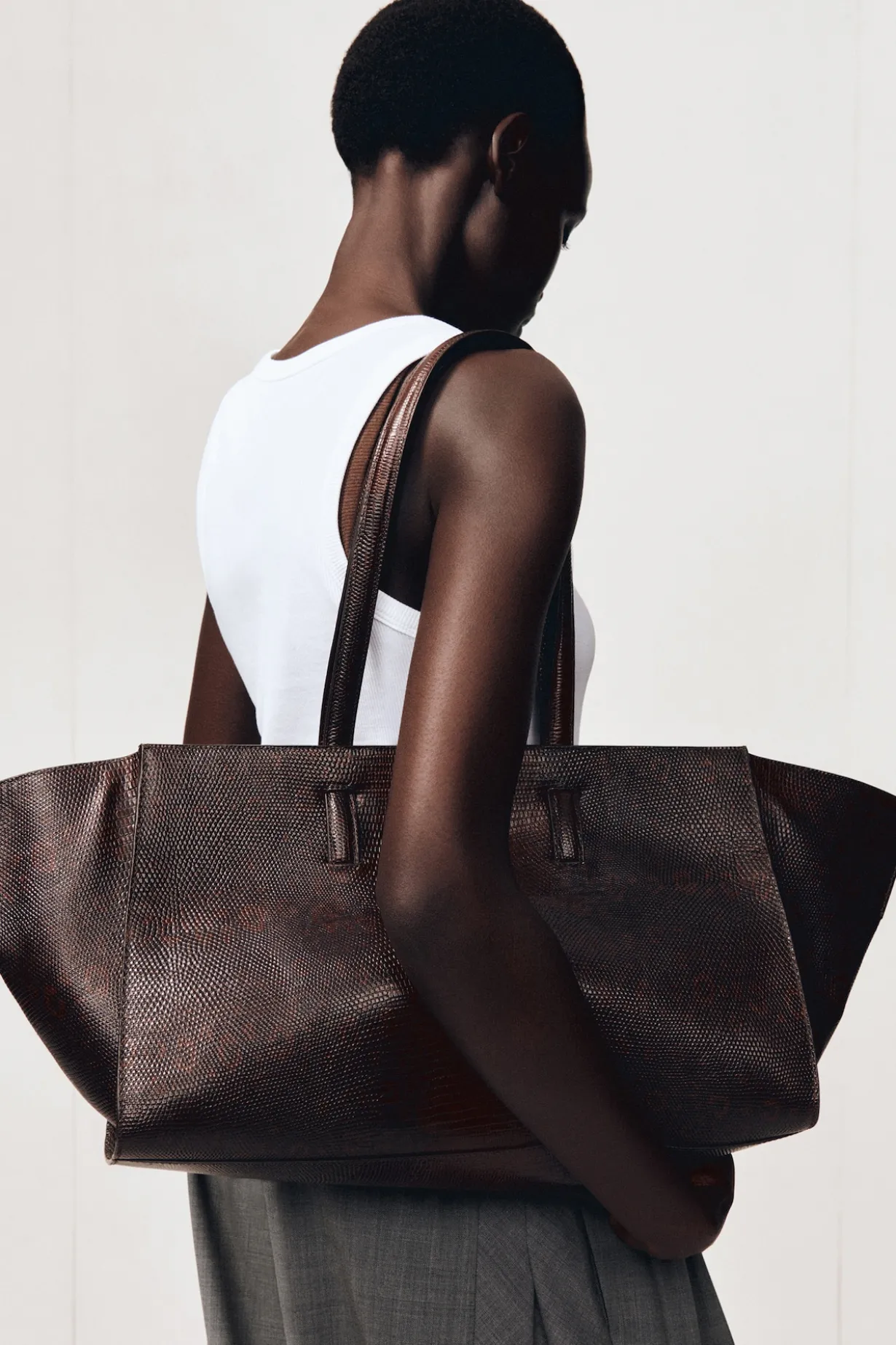 MONUMENT TOTE BAG - LEATHER
