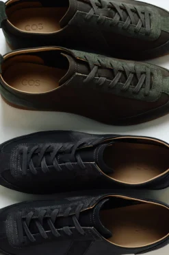 NUBUCK AND SUEDE SNEAKERS