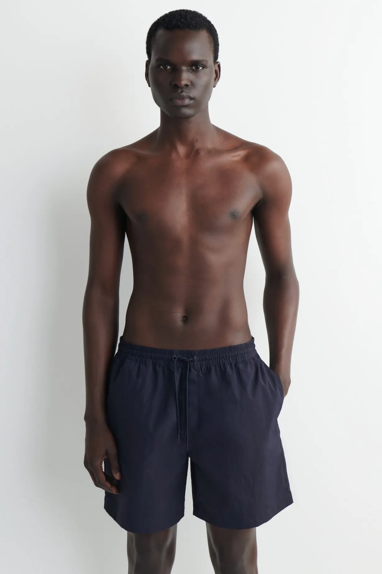 NYLON DRAWSTRING SWIM SHORTS