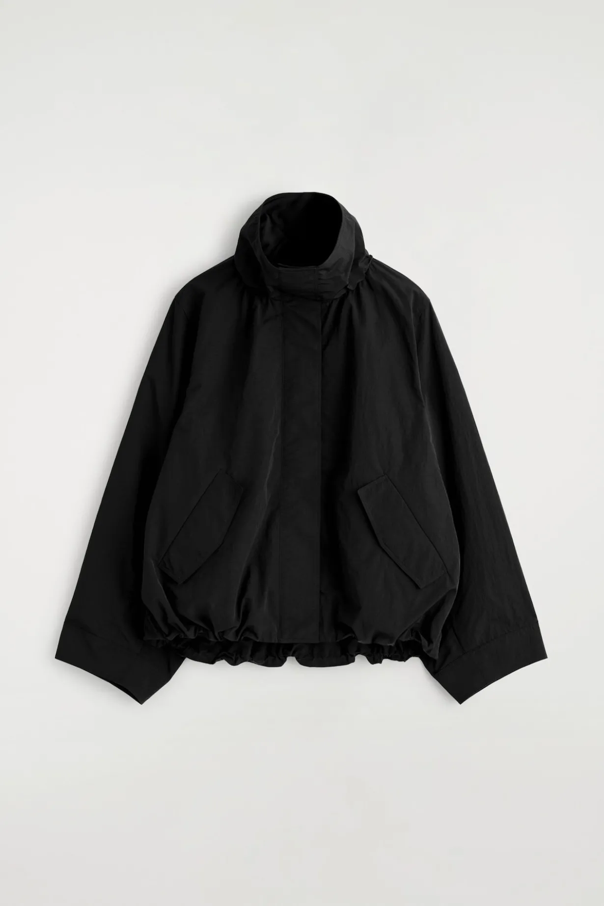 NYLON mock-NECK JACKET