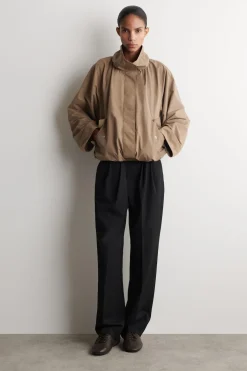 NYLON mock-NECK JACKET