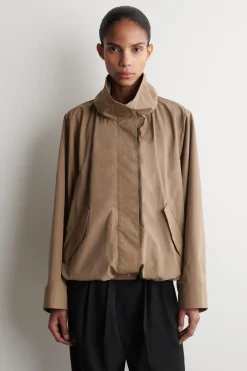 NYLON mock-NECK JACKET