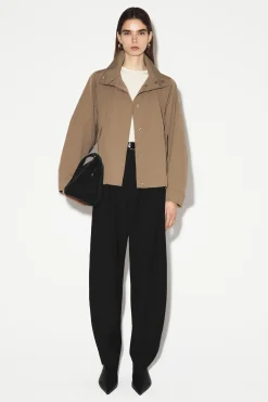 NYLON mock-NECK JACKET