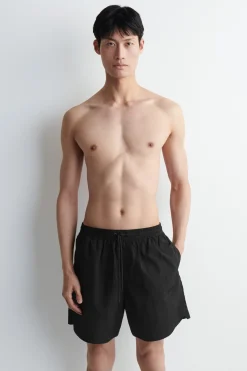 NYLON WIDE-LEG DRAWSTRING SWIM SHORTS