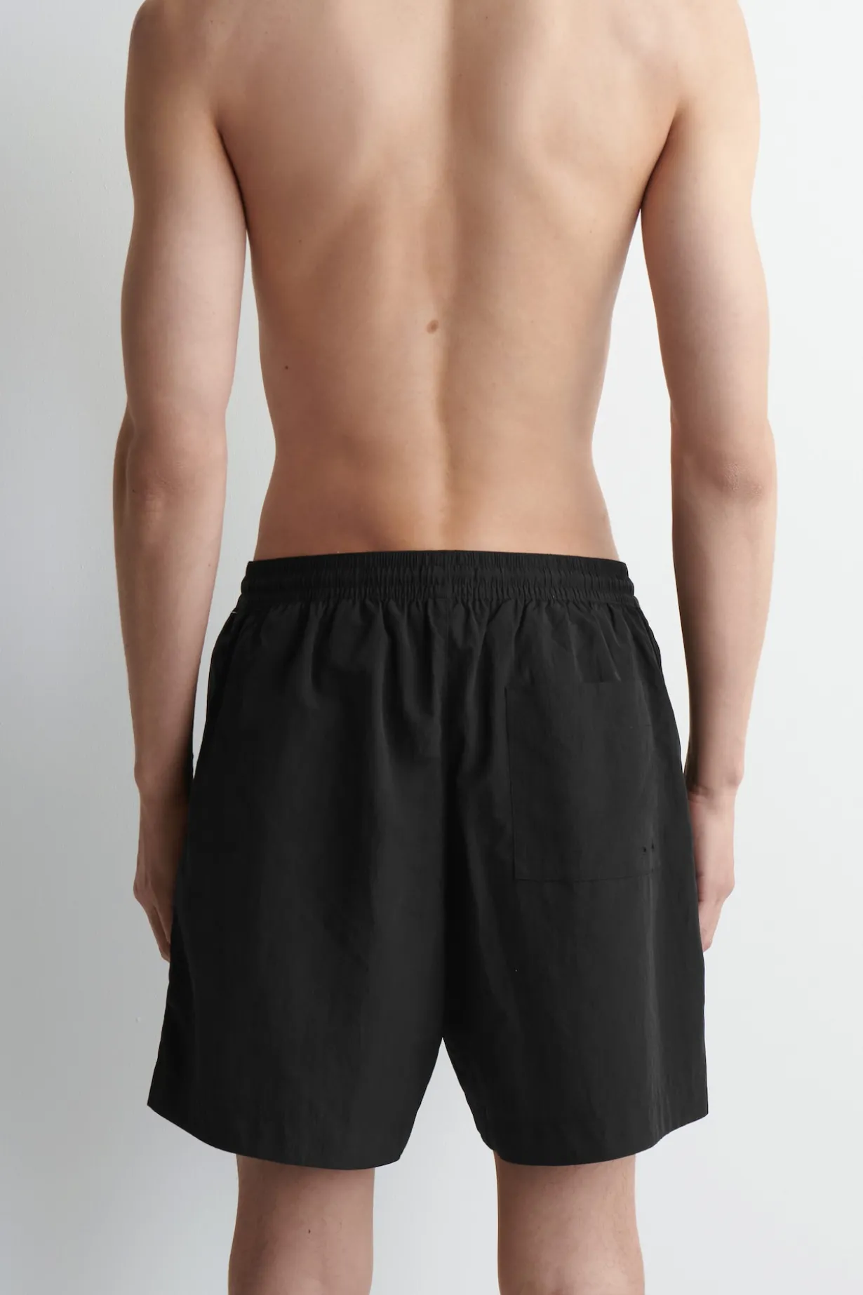 NYLON WIDE-LEG DRAWSTRING SWIM SHORTS