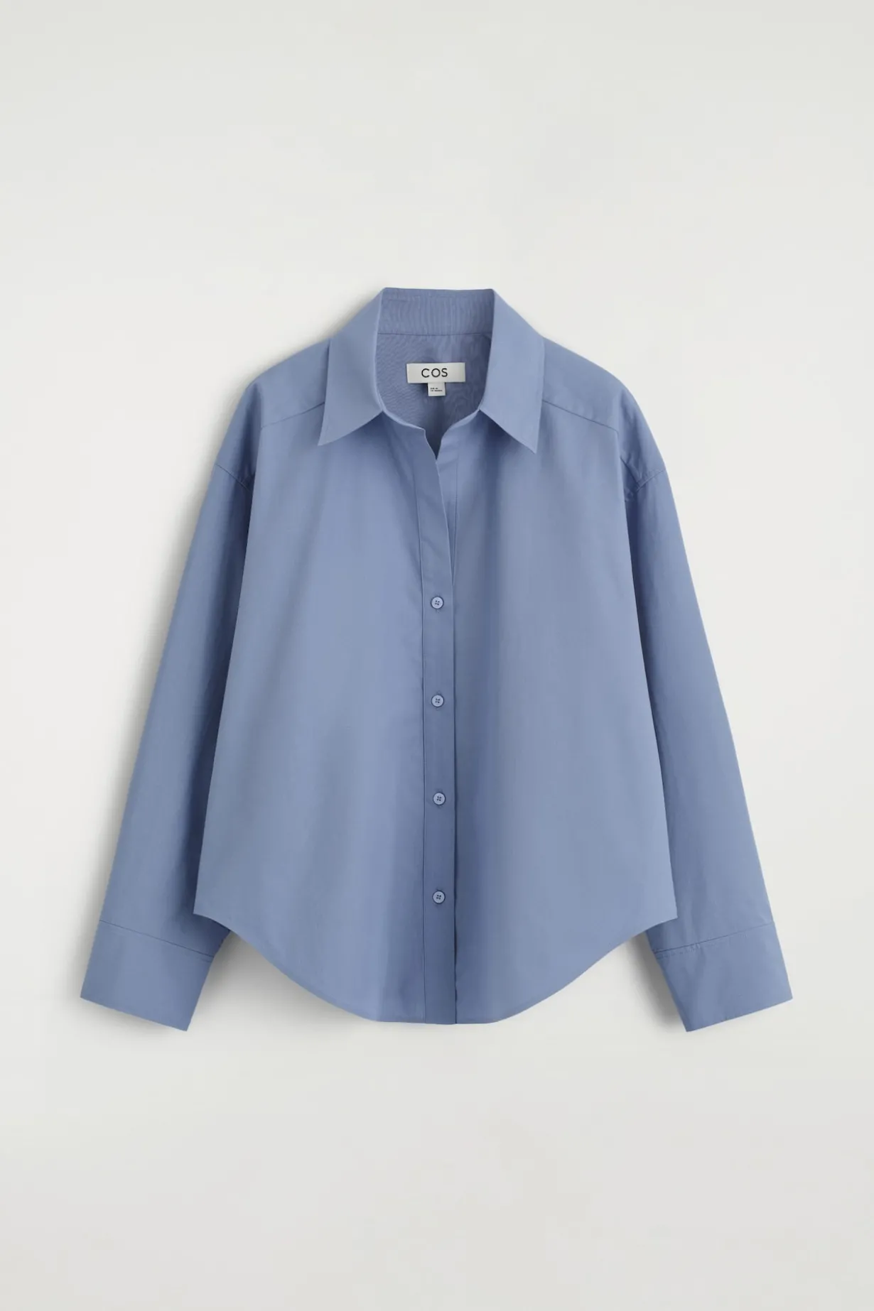 OPEN-COLLAR COTTON SHIRT