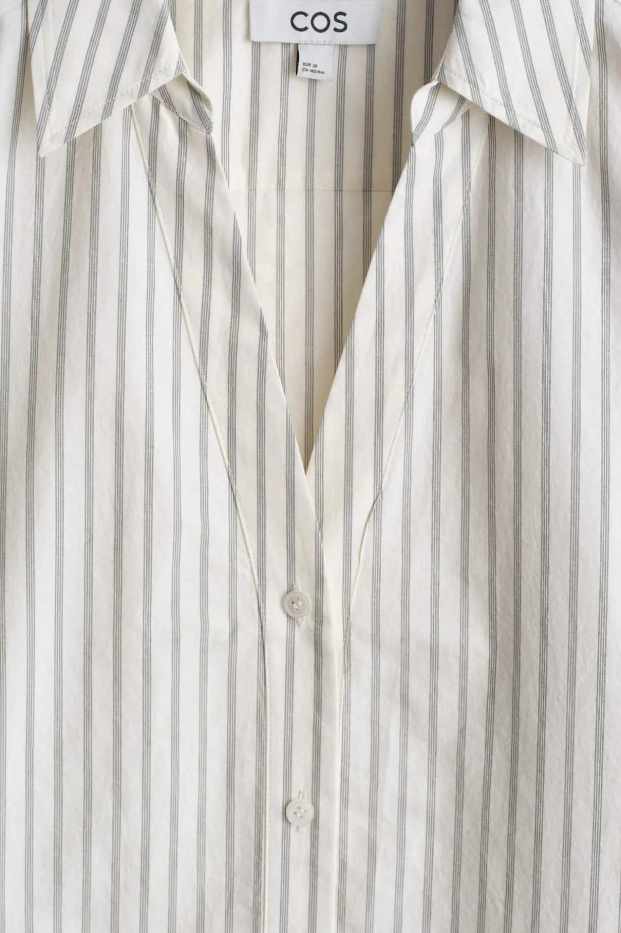 OPEN-COLLAR COTTON-POPLIN SHIRT