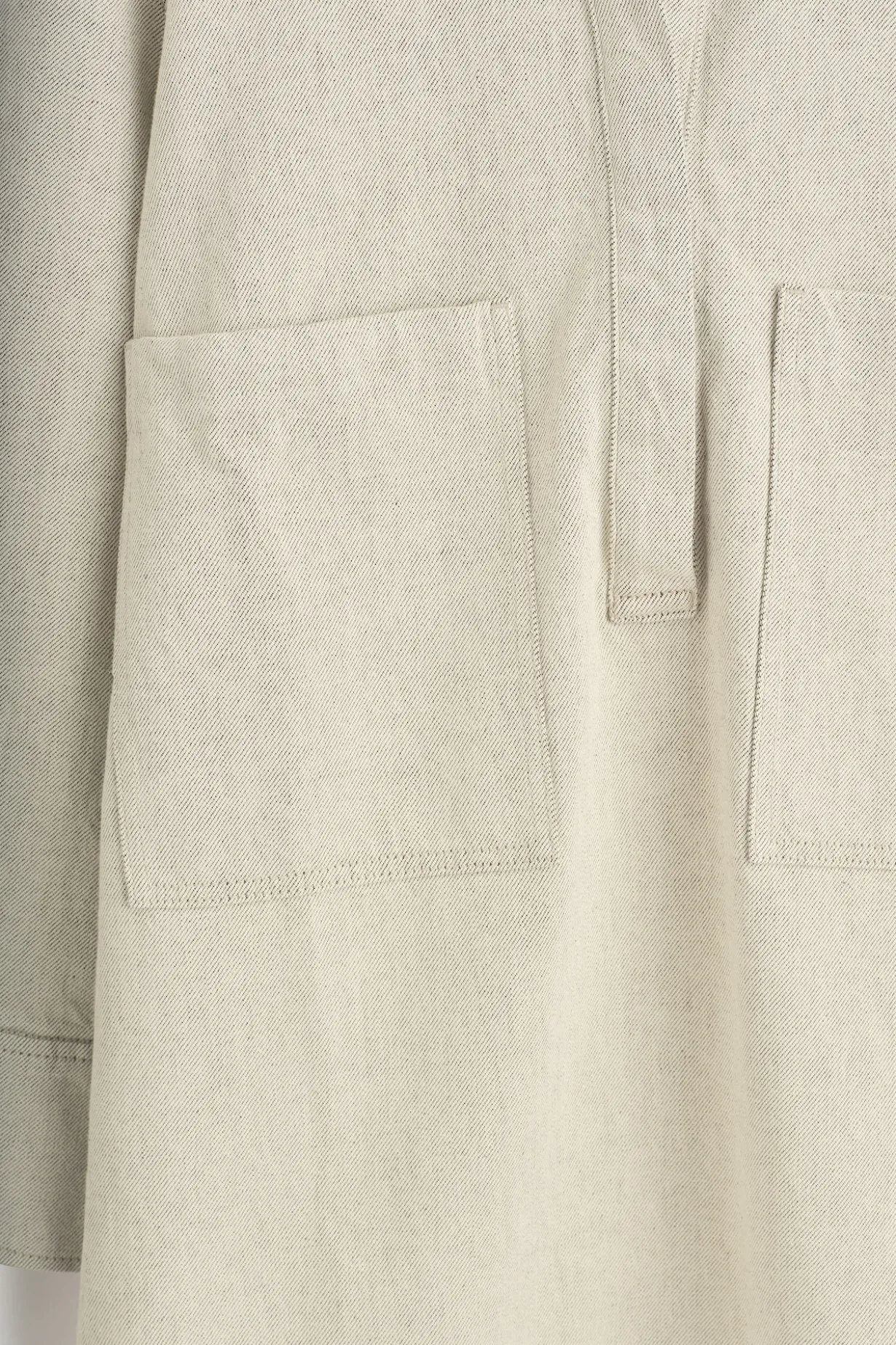 OPEN-COLLAR DENIM SHIRT DRESS