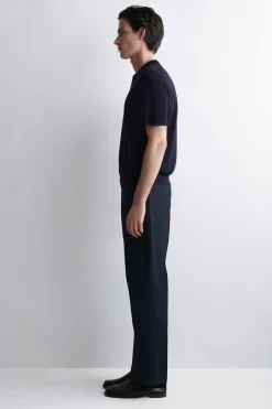 OPEN-COLLAR MERINO WOOL POLO SHIRT
