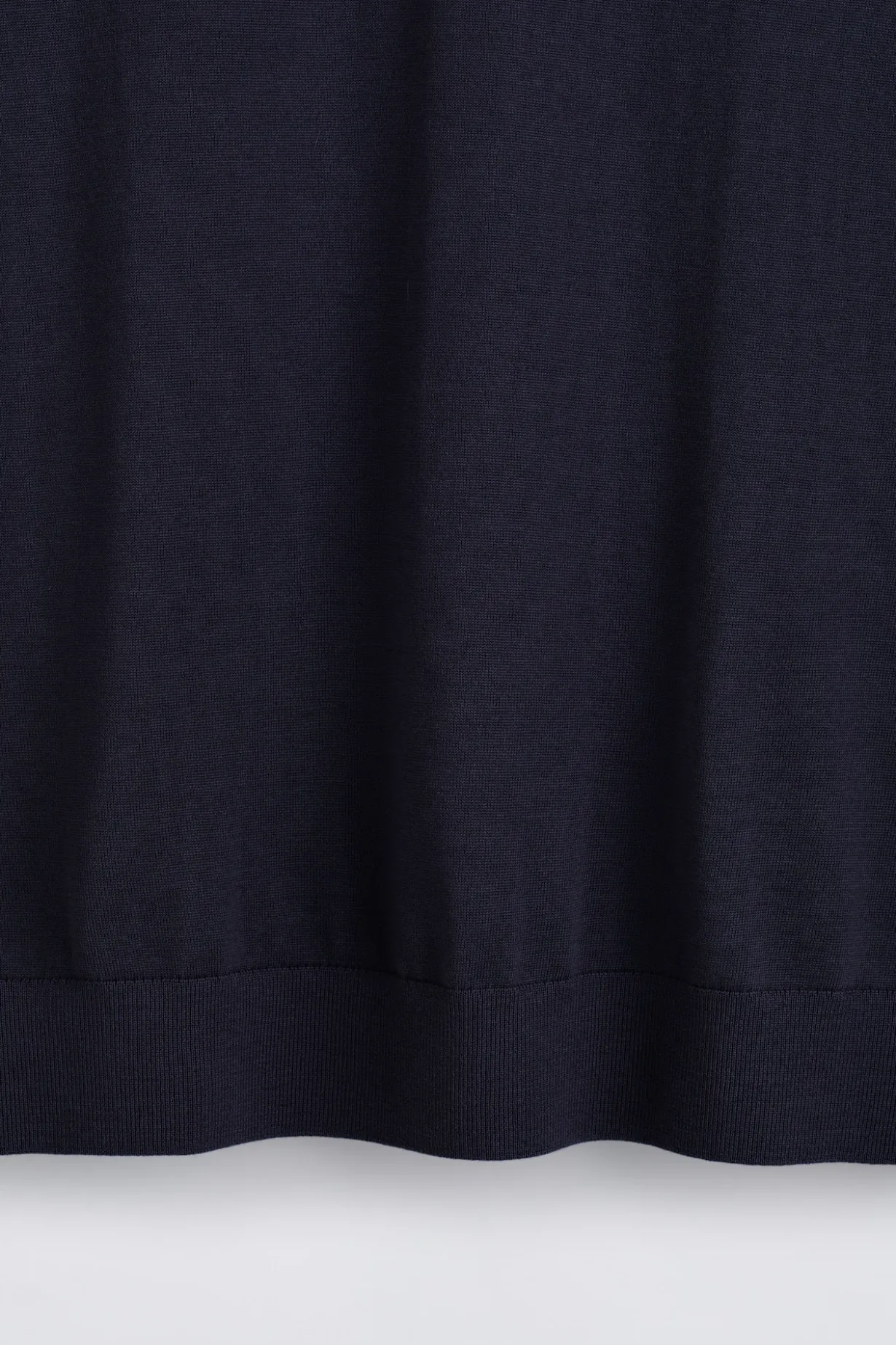 OPEN-COLLAR MERINO WOOL POLO SHIRT