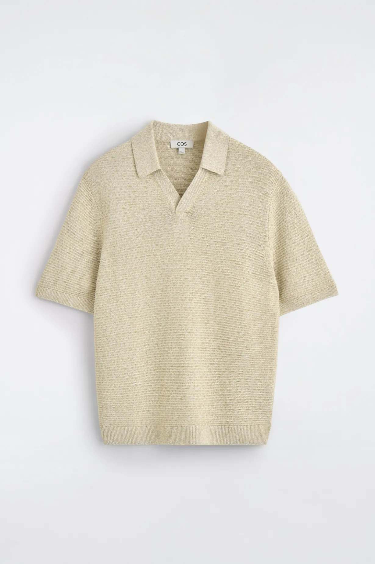 OPEN-KNIT POLO SHIRT