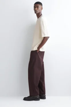 OVERSIZED DOUBLE-FACED KNITTED T-SHIRT