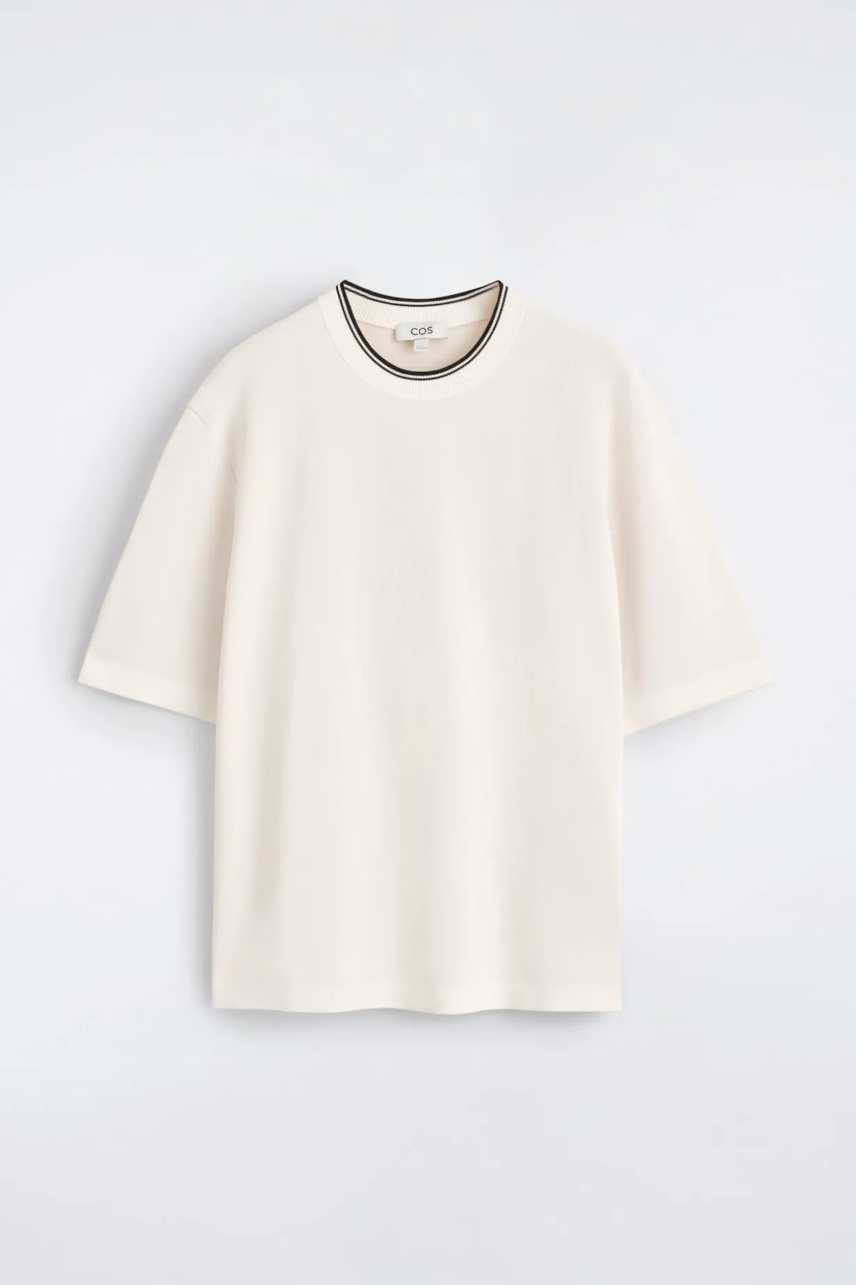 OVERSIZED DOUBLE-FACED KNITTED T-SHIRT