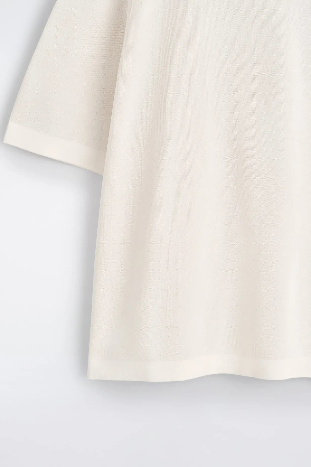 OVERSIZED DOUBLE-FACED KNITTED T-SHIRT