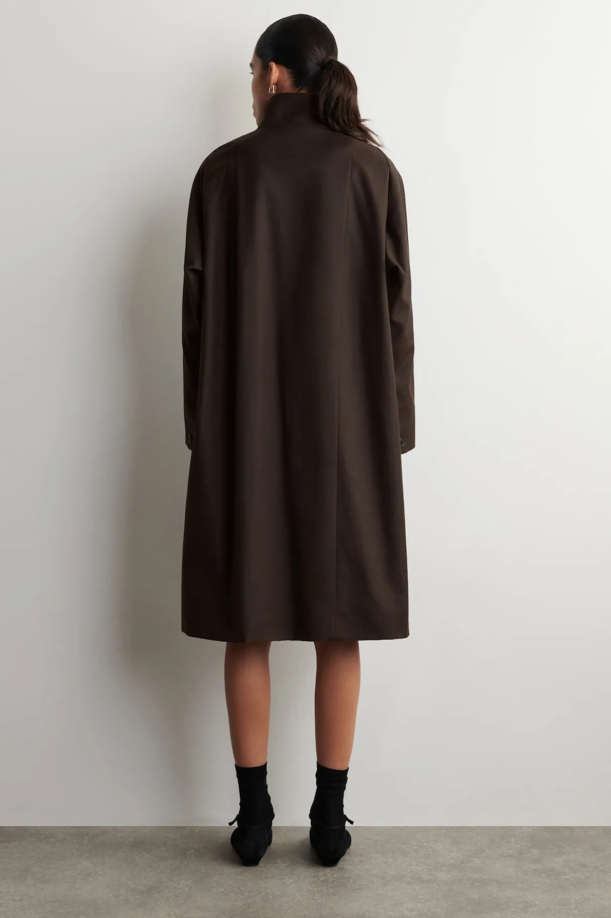 OVERSIZED mock-NECK COAT