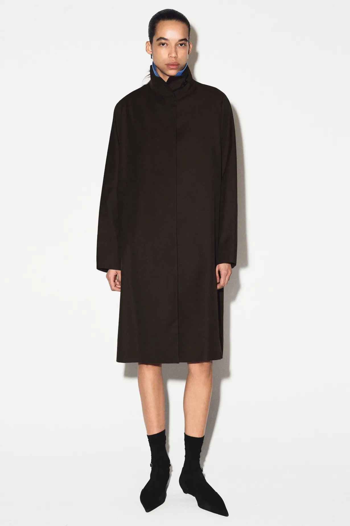 OVERSIZED mock-NECK COAT