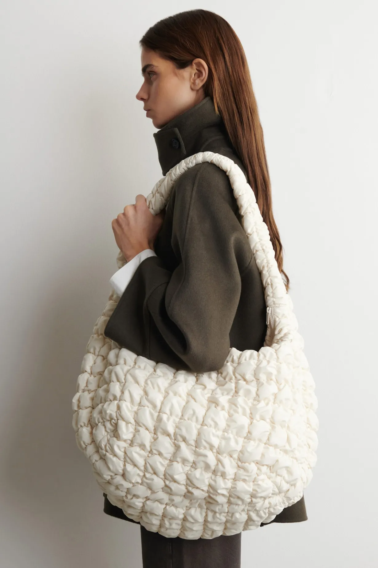 OVERSIZED QUILTED CROSSBODY BAG